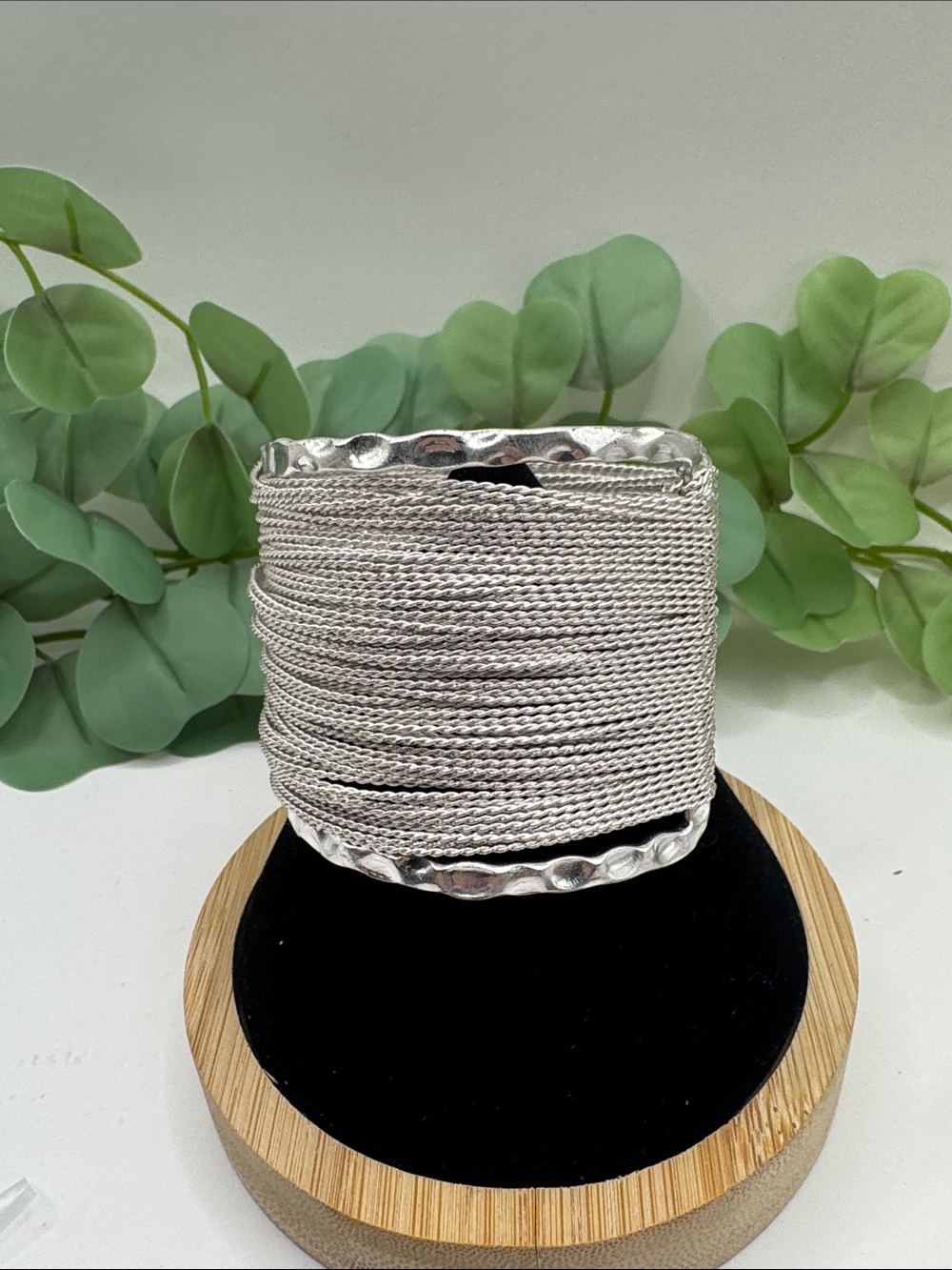 Pomina Silver Tone Multi Strand Cuff Bracelet (BR1616/1) - Picture 3 of 7